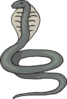 Gray Cobra Clip Art